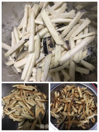 椒香茄子条的做法步骤：4