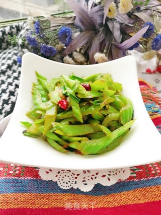 素炒芥菜梗的做法步骤：11