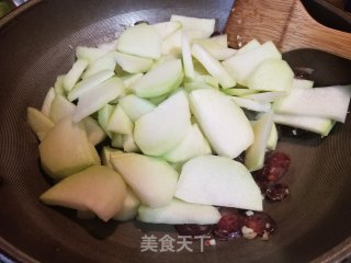 腊肠炒菜果的做法步骤：7
