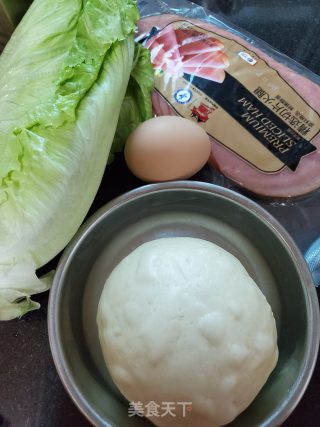 中式汉堡的做法步骤：1