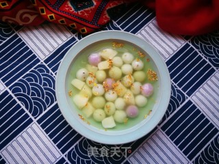 桂花荸荠小汤圆的做法步骤：9