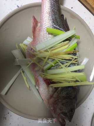 清蒸鲈鱼的做法步骤：2