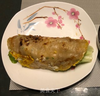火腿煎蛋手抓饼的做法步骤：5