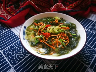 虫草花海带煮粉丝的做法步骤：13