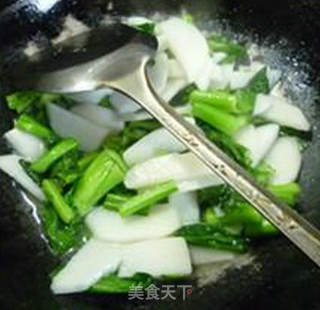 山药炒油菜蕻的做法步骤：10