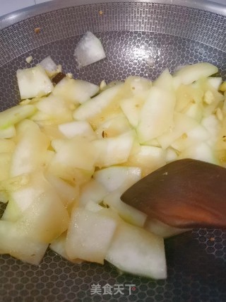 炝炒冬瓜片的做法步骤：5