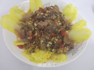 牛肉粉丝蒸白菜的做法步骤：8