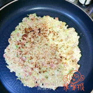 西芹火腿鸡蛋饼的做法步骤：7