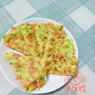 西芹火腿鸡蛋饼的做法步骤：8
