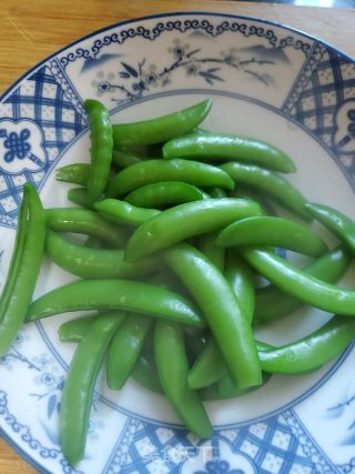 蒜香甜豆的做法步骤：6