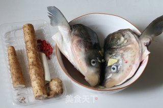 砂锅山药鱼头汤的做法步骤：3