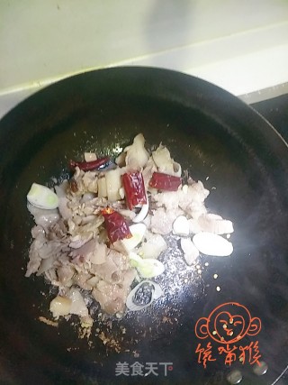 肉片双菇的做法步骤：4