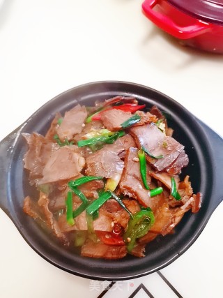 蒜苗炒酱牛肉的做法步骤：6