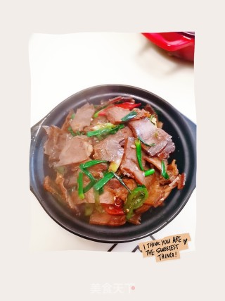 蒜苗炒酱牛肉的做法步骤：7
