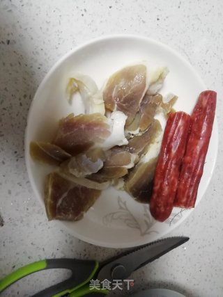 蒸咸肉的做法步骤：2