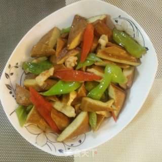 豆干炒尖椒的做法步骤：10