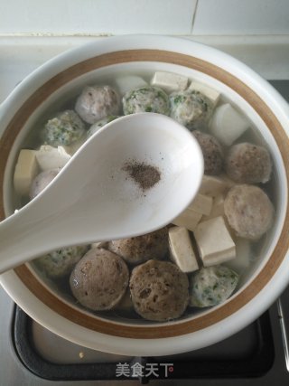 萝卜豆腐丸子汤的做法步骤：6