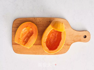 木瓜炖雪蛤的做法步骤：3