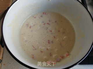 奶香杂蔬火腿饼的做法步骤：4