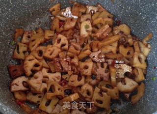 辣炒藕丁的做法步骤：7