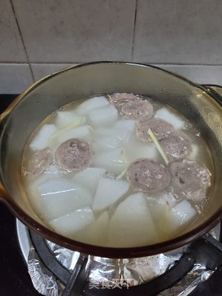 萝卜青菜牛肉丸子汤的做法步骤：6
