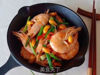快速家常炒虾的做法步骤：8