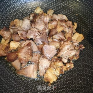 肉片炒香芹的做法步骤：3