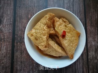 黄心菜炒卤豆腐的做法步骤：2