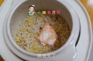 10个月以上三文鱼软烂饭的做法步骤：5