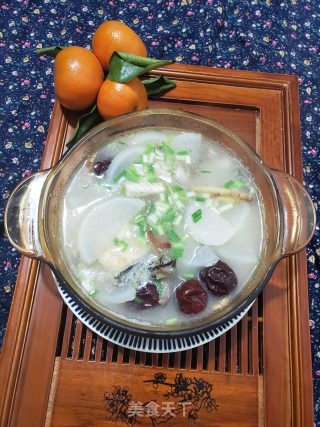 白萝卜鱼汤的做法步骤：7
