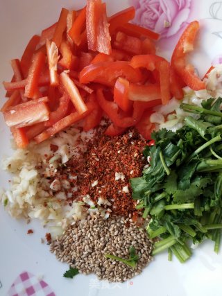 孜然豆腐皮的做法步骤：3
