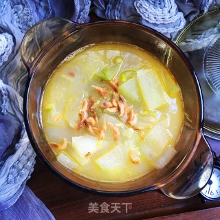 金钩海米冬瓜汤的做法步骤：7
