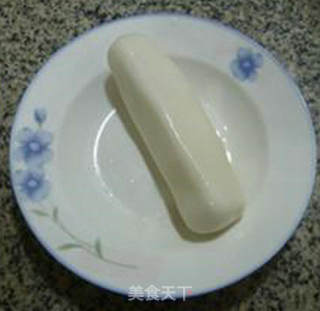 火腿肠青菜年糕汤的做法步骤：1