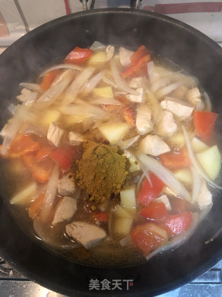 咖喱土豆鸡肉的做法步骤：9