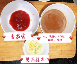 糖醋排骨配马蹄的做法步骤：11