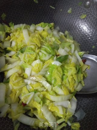 醋溜白菜的做法步骤：4