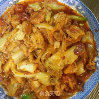 辣白菜炒五花肉的做法步骤：10
