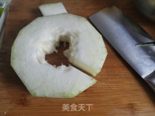 虾皮肉丸冬瓜汤的做法步骤：2