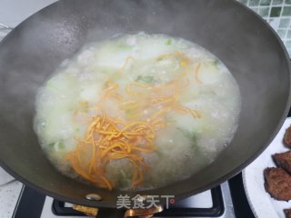 虾皮肉丸冬瓜汤的做法步骤：10