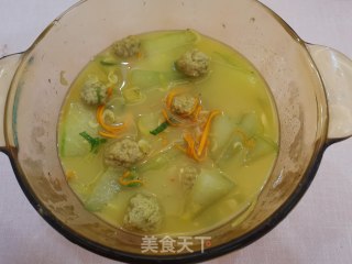 虾皮肉丸冬瓜汤的做法步骤：12