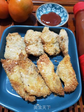 炸鲈鱼片的做法步骤：17