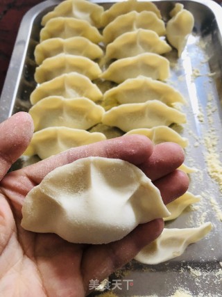 莲菜大肉水饺的做法步骤：8
