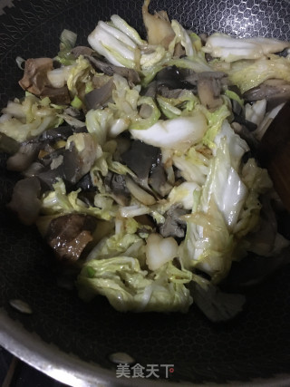 平菇炖白菜的做法步骤：14