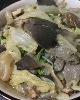 平菇炖白菜的做法步骤：17