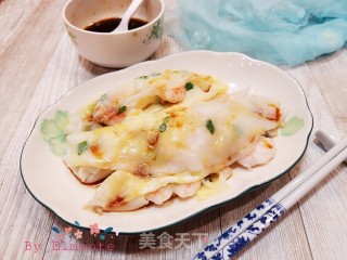 鲜虾鸡蛋肠粉的做法步骤：12