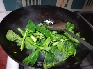 快手小炒木耳炒芥蓝笋的做法步骤：8