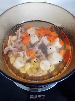 白果淮山煲猪肚的做法步骤：10