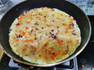 剩饭鸡蛋饼的做法步骤：9