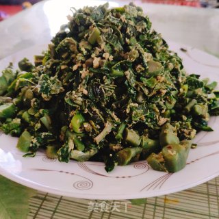 香椿芽炒鸡蛋的做法步骤：7