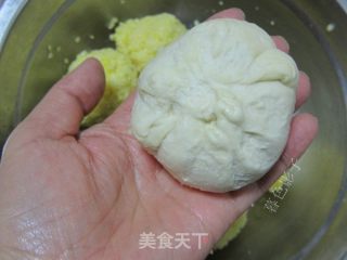 小米馅料做面包的做法步骤：9